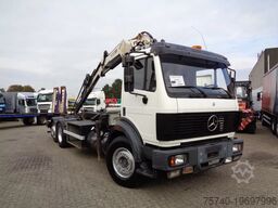 Mercedes-Benz SK 2433 + Semi-Auto + PTO + Serie 14 Crane + 3 ...