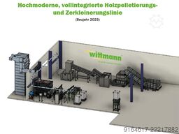 ECOKRAFT / AMIS / SPÄNEX Holzpelletierungs- und Zerkleinerungslin