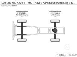 DAF XG 480 4X2 FT - MX + Navi + Achslastüberwachung