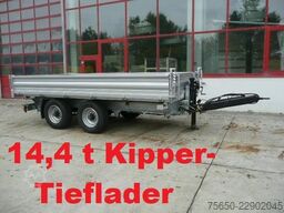 Möslein TTD 14 285  neuer 14,4 t Tandemkipper Tieflader