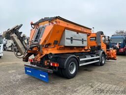 MERCEDES-BENZ 1824 Axor Abroller mit Schneeschild und Streuer