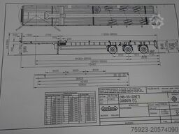 Nooteboom 3 AXLE FLATBED 3X EXTENDABLE TRAILER 43.95mtr T...