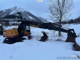 Åkerman H7M wheeled excavator with bucket