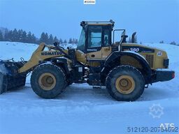 Komatsu WA380-7 wheel loader w/ bucket, scale, summer and