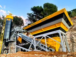 FABO Mobile Concrete Batching Plant 60 m3/h Mobile Concrete Batching Plant