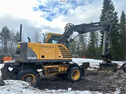 Volvo EW160B Wheel excavator w/ Rototilt, 1 bucket and s