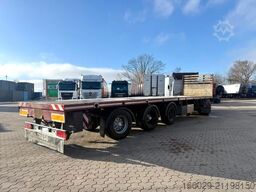 MEUSBURGER Plattform Auflieger mit Zwangslenkung teleskopie