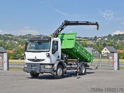 RENAULT MIDLUM 220 DXI *KIPPER 3,80m *HIAB 077 B-2 DUO