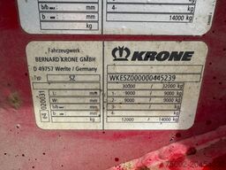Krone 2-axle 20FT chassis, BPW + drumbrakes, airsuspe...