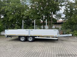 Möslein THT 11- G 6,2  Tandem Pritsche- Tieflader mit Rungentaschen