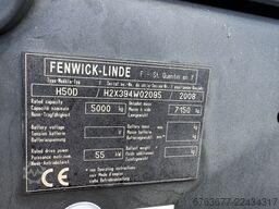LINDE H50D Triplo 460 Freelift / Sideshift / Vorkversteller Containertruck VW Diesel 2008