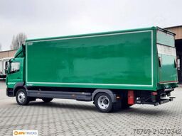 MERCEDES-BENZ 1624 L Koffer 7,30 m mit Tür + LBW 2t