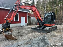 Kubota KX080-4 excavator w/ blade, rototilt, sanding buck