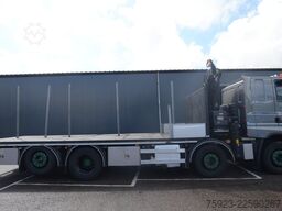 DAF CF 480 8x2 Open box truck with Hiab X-Hiduo 228...