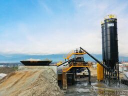 FABO Mobile Concrete Batching Plant 100 m3/h Mobile Concrete Batching Plant