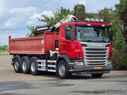Scania G 400 B 8X4*4 TRIPLE!! KRAAN/KIPPER!!  NL TRUCK!