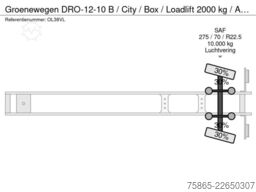 Groenewegen DRO-12-10 B / City / Box / Loadlift 2000 kg / A...