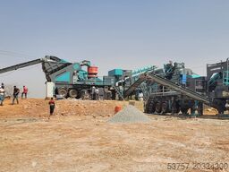 Constmach Mobile Rock Crushing Plant Mobile stone crushing plant 120-150 tph