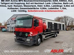 MERCEDES-BENZ 2541 Actros Baumaschinentransporter hydr. Rampen