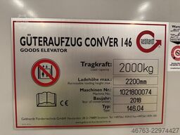 Gebhardt GÜTERAUFZUG CONVER 146