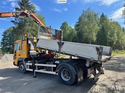 Volvo FL6 Crane truck w/ 3-way Tipper.