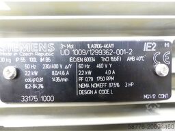 Siemens 1LA9106-4KA11 Motor SN UD1009/1299362-001-2