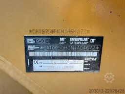 CATERPILLAR 950H Radlader MIT Schaufel 18,5 Tonnen *6.294 h