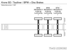 Krone SD / Tautliner / BPW + Disc Brakes