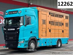 SCANIA S500 4x2 LL 3.Stock Finkl Viehwagen *unfall*