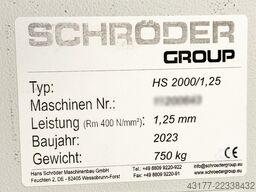 SCHRÖDER - FASTI HS 2000 x 1,25 + ELGO Hinteranschlag