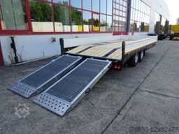 Möslein TTT 11 5,2 BR Weiß  Neuer Tandemtieflader mit Breiten Rampen