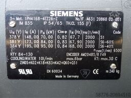 Siemens 1PH4168-4EZ26 - Z SN:YFA6312086002001 - ! -
