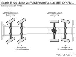 Scania R 730 LB8x2 V8 FASSI F1650 RA.2.28 XHE- DYNAMIC...