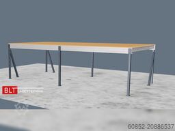 5x10m Lagerbühne , Belastung : 500kg/qm Unterkante: 2,5m , ca. 50qm Systembühne