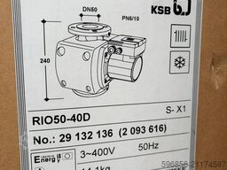 KSB RIO50-40D – pompa obiegowa DN50 PN10 | 230/400 V KSB RIO50-40D – pompa obiegowa DN50 PN10 | 230/400 V
