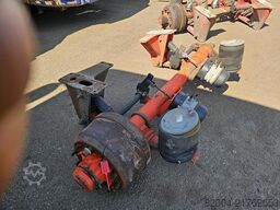 SMB TRAILER AXLE SINGLE TIRE DRUM. MISSING ONE HUBE.