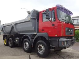 MAN FE 410 8x4 kipper,manual feulpomp,steel kipper