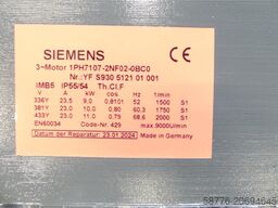 Siemens 1PH7107-2NF02-0BC0 Motor SN YFS930512101001 + Lüfter generalüberholt mit 12 Monaten Gewährleistung