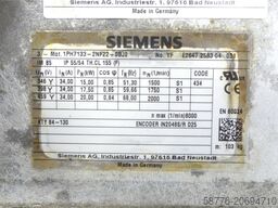 Siemens 1PH7133-2NF22-0BJ0 SN:YFE2647258304001 mit W2D210-EB10-12