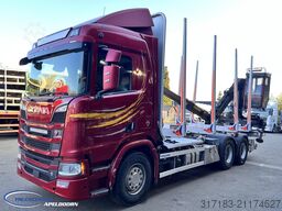 Scania R650 V8 NGS 6x4, Retarder, Jonsered Houtkraan