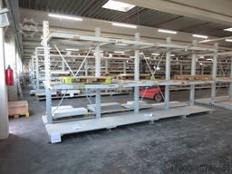 OHRA - Kragarmregal Langgutregal L 21m 15 Ständer IPB 120 + 60 Kragarme IPE100