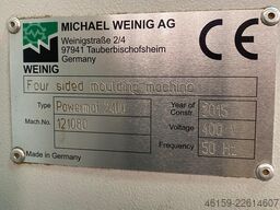 Weinig Powermat / Hydromat 2400