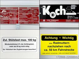 Koch-Anhänger 4.12 250X125X45CM 1200KG TIEFLADER