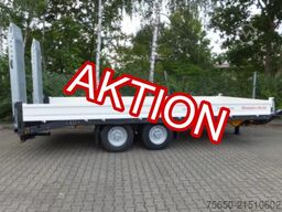 Möslein TTT 11 5,2 BR Weiß  Neuer Tandemtieflader mit Breiten Rampen