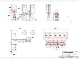 CONSTMACH Dry Type Concrete Batching Plant 100 m3