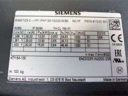 Siemens 1PH7133-7QD32-0CB3 Asynchronmotor SN: YFF7619411201001 - ! -