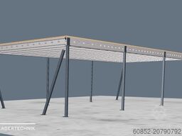 5x15m Lagerbühne , Belastung : 500kg/qm Unterkante: 3m ,ca. 75qm , Systembühne