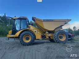Hydrema 912GS dump truck w/white signs. WATCH VIDEO.