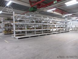 OHRA - Kragarmregal Langgutregal L 15m 10 Ständer IPB 120 + 40 Kragarme IPE100