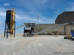FABO Mobile Concrete Batching Plant 30 m3/h Mobile Concrete Batching Plant